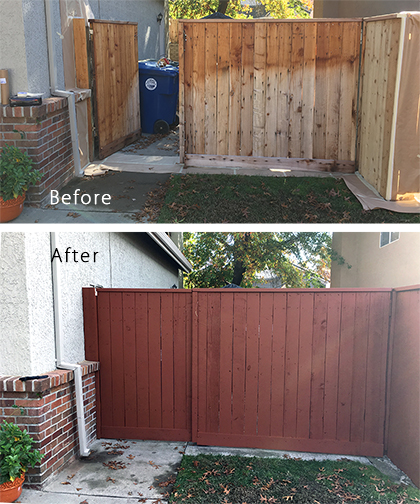 OP Painting Wood Fence Staining